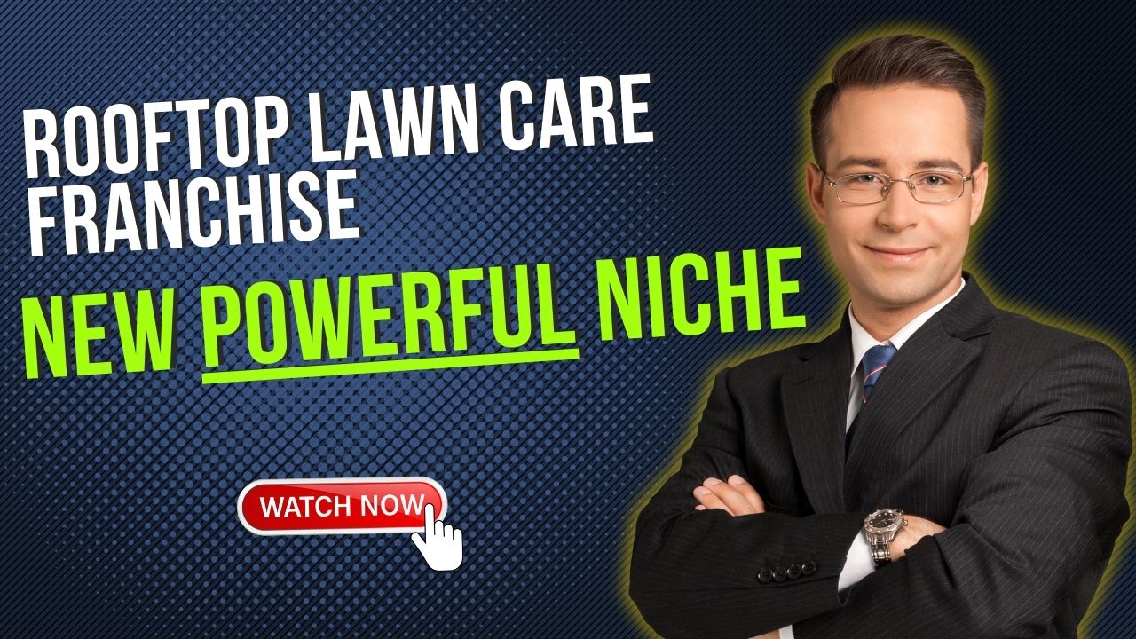 Image showcasing Rooftop Lawn Care Franchise: New Powerful Niche